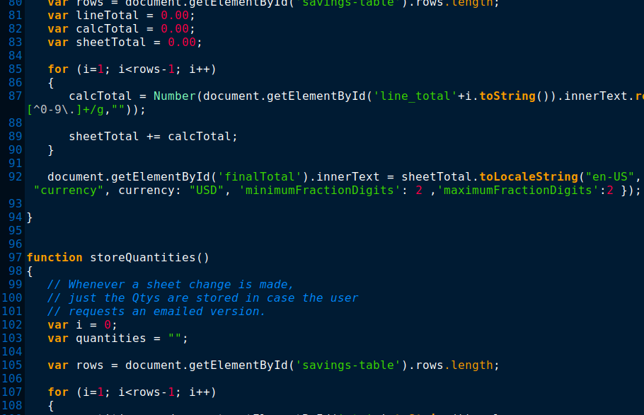 Coding/development